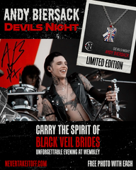 Choker/Necklace ~ HAND ENGRAVED Devils Night by Andy Biersack LAST ONE!