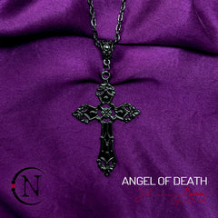 Black ~ Angel of Death NTIO Necklace by Johnnie Guilbert