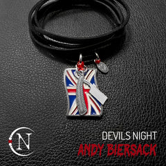 Choker/Necklace ~ HAND ENGRAVED Devils Night by Andy Biersack LAST ONE!