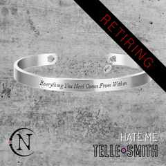 Hate Me Cuff Bracelet by Telle Smith *4 of Each Left!