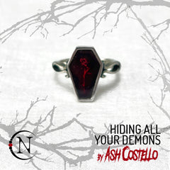 Hiding All Your Demons Ring by Ash Costello