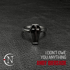 I Don't Owe You Anything Coffin Ring By Andy Biersack
