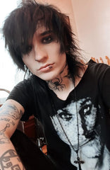 Black ~ Angel of Death NTIO Necklace by Johnnie Guilbert