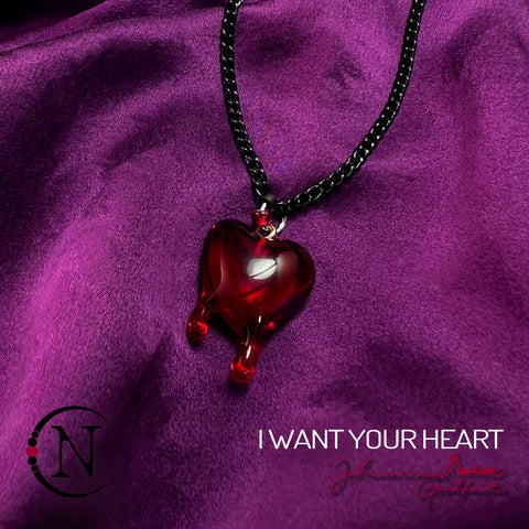 ZOMBIE Necklace ~ I Want Your Heart by Johnnie Guilbert ~ LIMITED EDITION