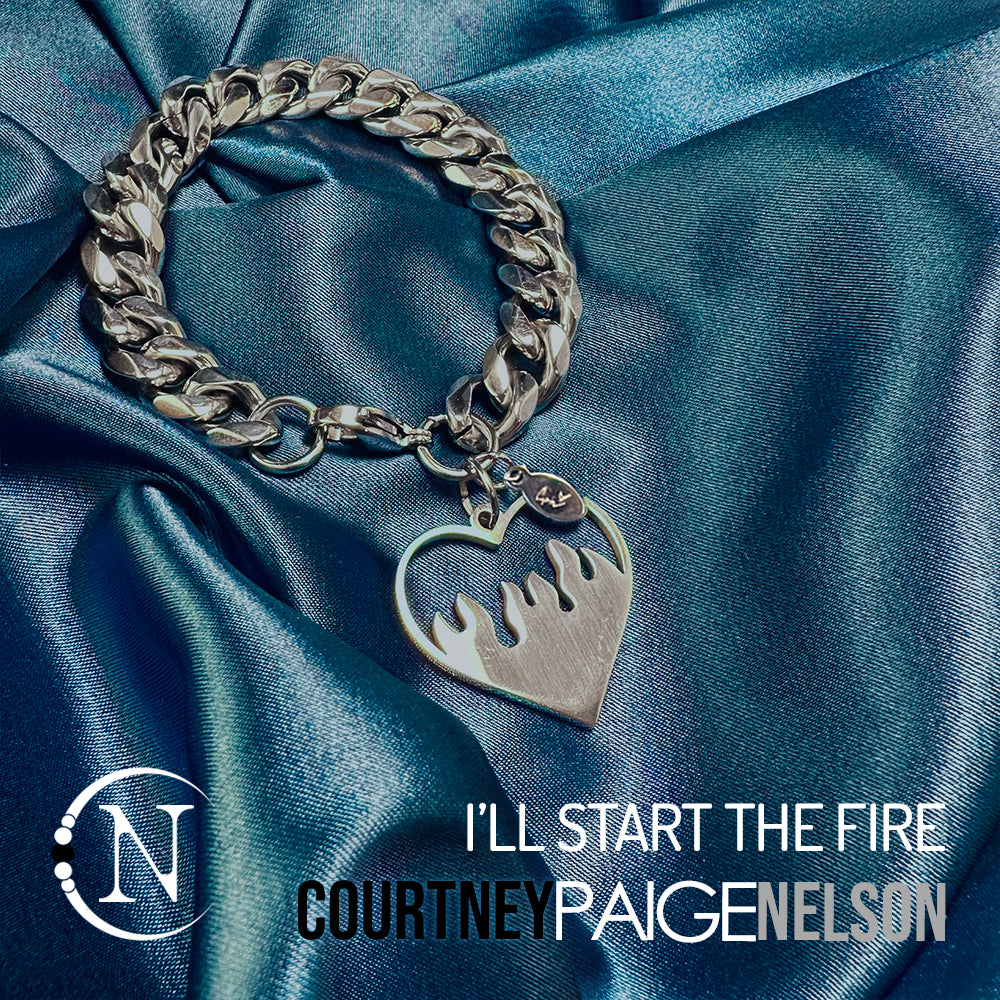 I'll Start The Fire Chain Bracelet by Courtney Paige Nelson