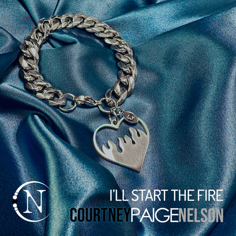 I'll Start The Fire Chain Bracelet by Courtney Paige Nelson
