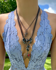 Crying On The Inside Dying On The Outside Friendship Necklace by Johnnie Guilbert