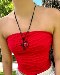 Black ~ Angel of Death NTIO Necklace by Johnnie Guilbert
