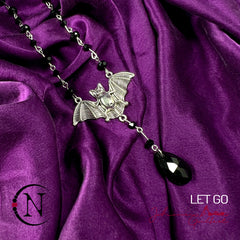 Let Go Bat Rosary NTIO Necklace by Johnnie Guilbert ~ RETIRING