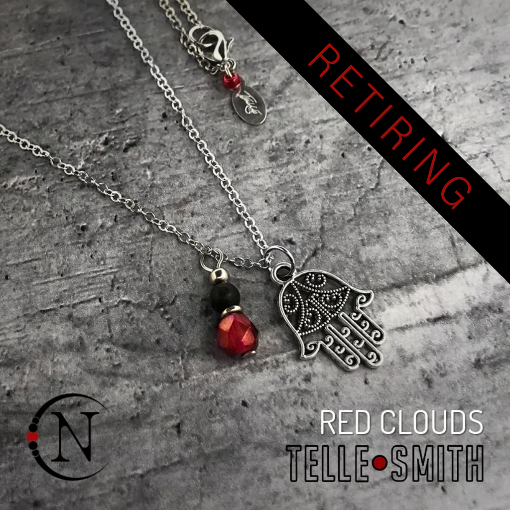 Necklace ~ Red Clouds by Telle Smith