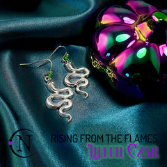 Earrings ~ Rising From The Flames Holiday 2024 by Lilith Czar ~ Limited Edition