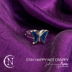 Ring ~ Stay Happy Not Crappy by Johnnie Guilbert