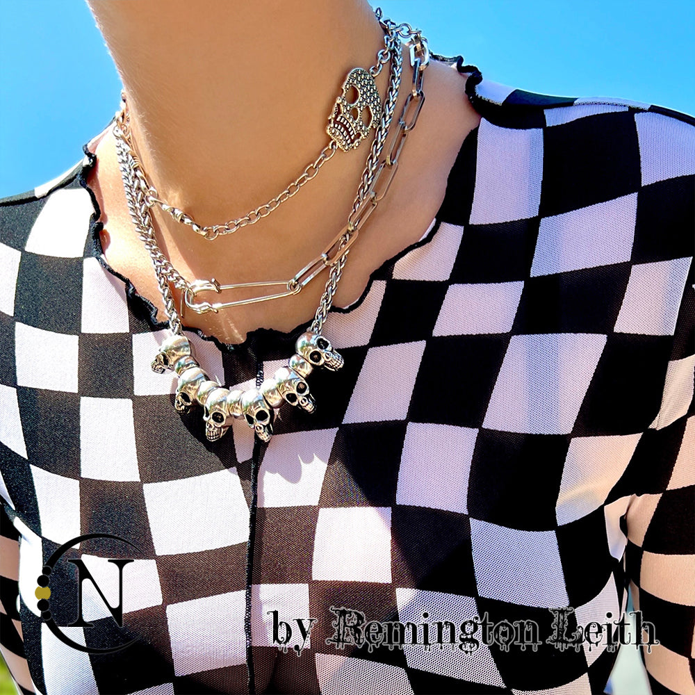 Remington Leith Silver 3 Piece NTIO Necklace/Choker Stack
