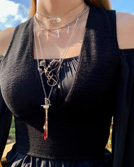 Ben Bruce Silver 2 Piece NTIO Necklace Stack