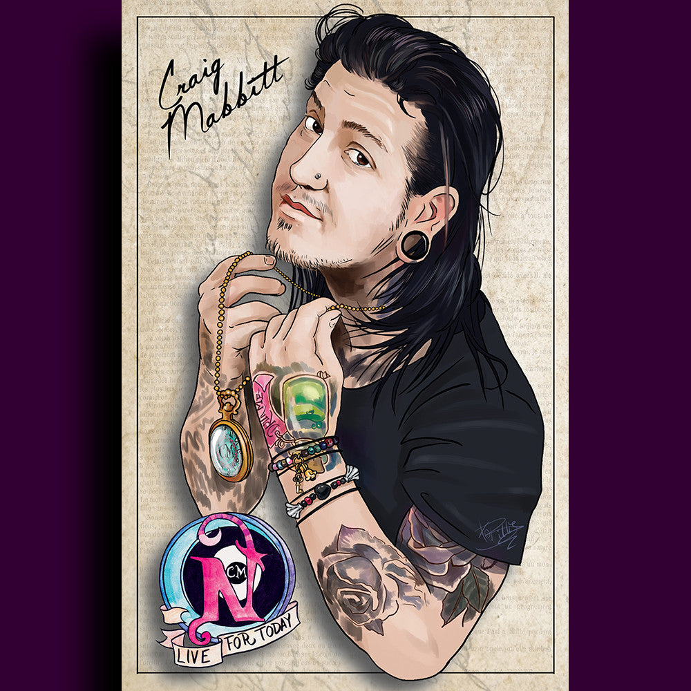 Craig Mabbitt - ARTIST POSTER by XOBillie