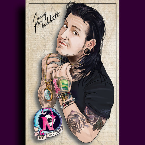 Craig Mabbitt - ARTIST POSTER by XOBillie
