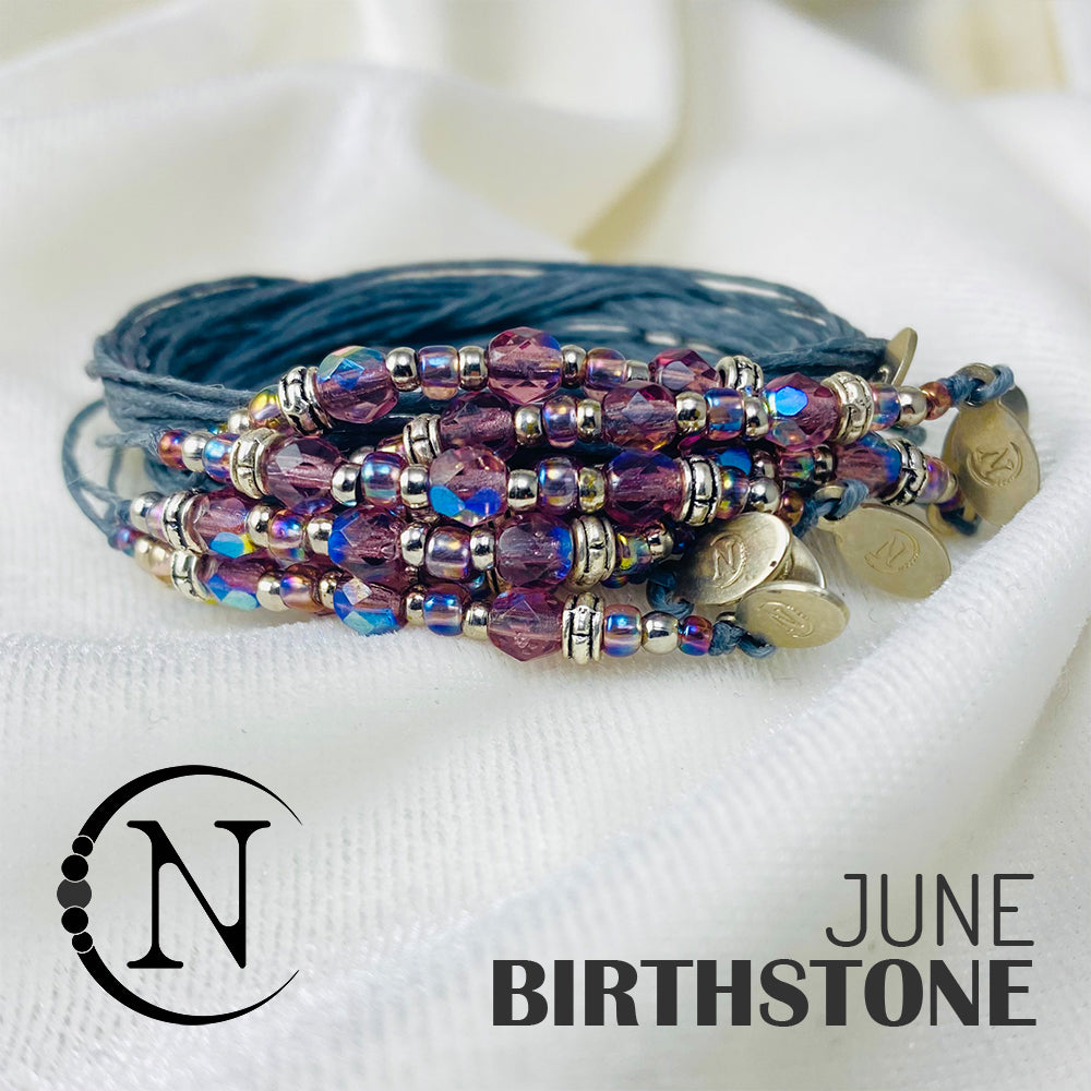 June Alexandrite NTIO Birthstone Bracelet