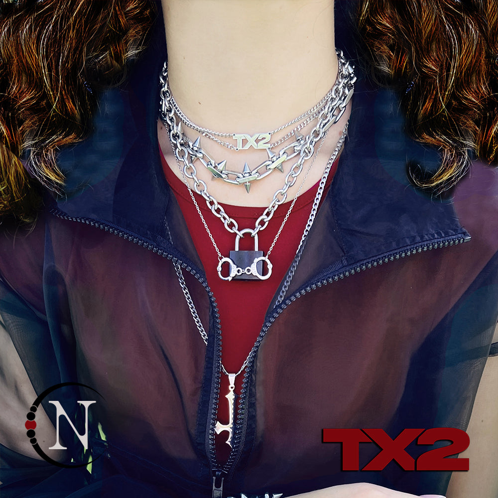3 Piece Necklace/Choker Stack by TX2