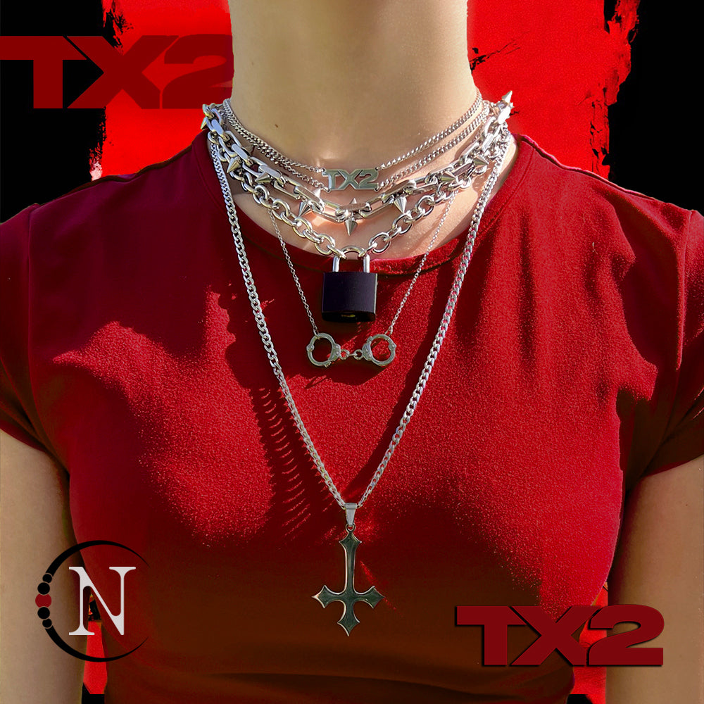 5 Piece Necklace/Choker Stack by TX2