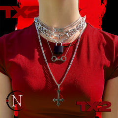 5 Piece Necklace/Choker Stack by TX2