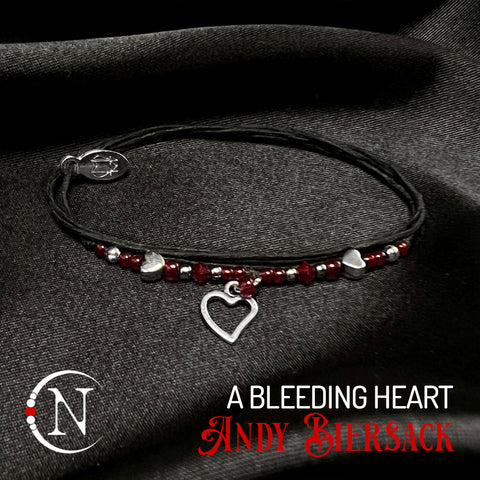 A Bleeding Heart NTIO Bracelet by Andy Biersack ~ Limited Edition 50