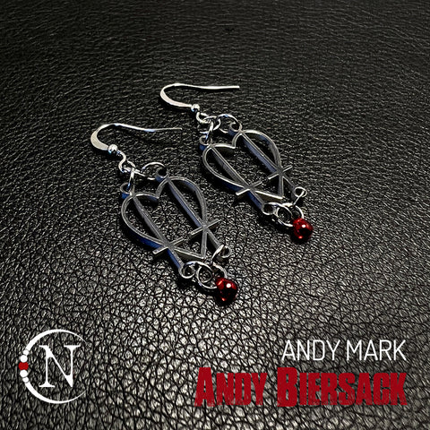 Earrings New Size ~ "Andy Mark" by Andy Biersack