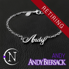 Chain Bracelet ~ Andy Nameplate  by Andy Biersack