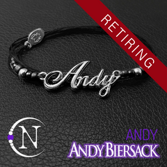 Andy ~ NTIO Nameplate Bracelet by Andy Biersack