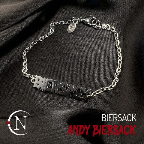 Chain Bracelet ~ Biersack Nameplate by Andy Biersack ~ Limited Edition ~ 35