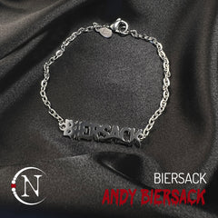 Chain Bracelet ~ Biersack Nameplate by Andy Biersack ~ Limited Edition ~ 35 + FREE PHOTO