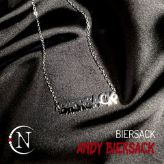 Necklace ~ Biersack Nameplate by Andy Biersack ~ Limited Edition ~35 + FREE PHOTO