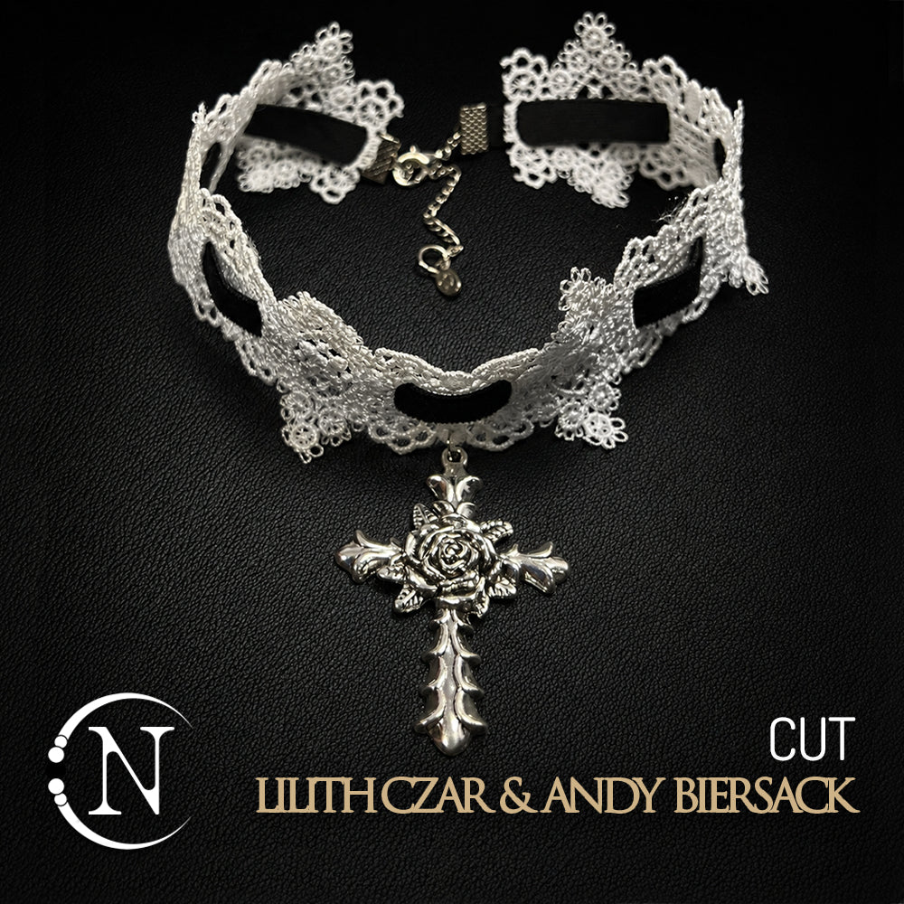 White Lace Choker ~ Cut by Lilith Czar & Andy Biersack ~ Limited Edition