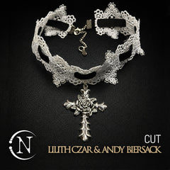 White Lace Choker ~ Cut by Lilith Czar & Andy Biersack ~ Limited Edition