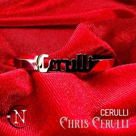 Cerulli Artist Name Bracelet by Chris Cerulli