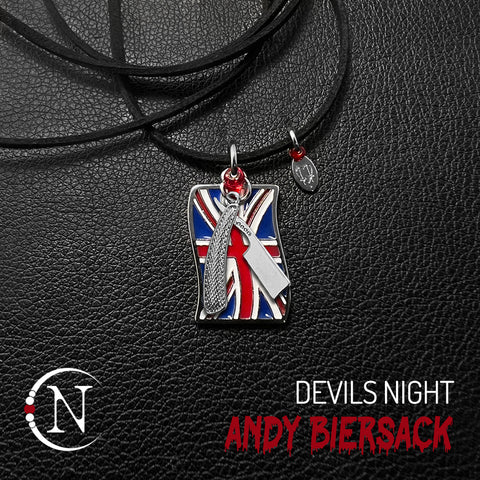 Choker/Necklace ~ HAND ENGRAVED Devils Night by Andy Biersack LAST ONE!