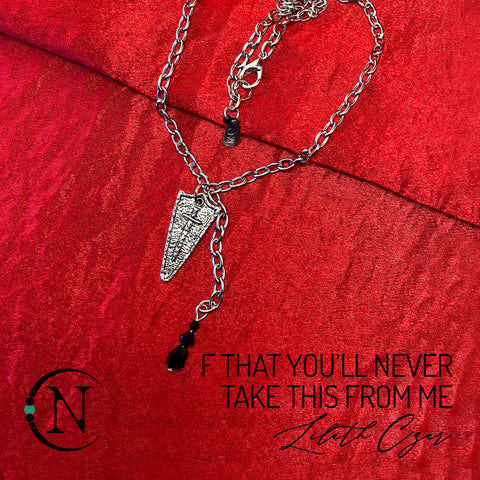 Lasso Necklace ~ F That You'll Never Take This From Me by Lilith Czar ~ Limited Edition