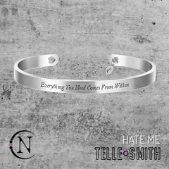 Hate Me Cuff Bracelet by Telle Smith *4 of Each Left!