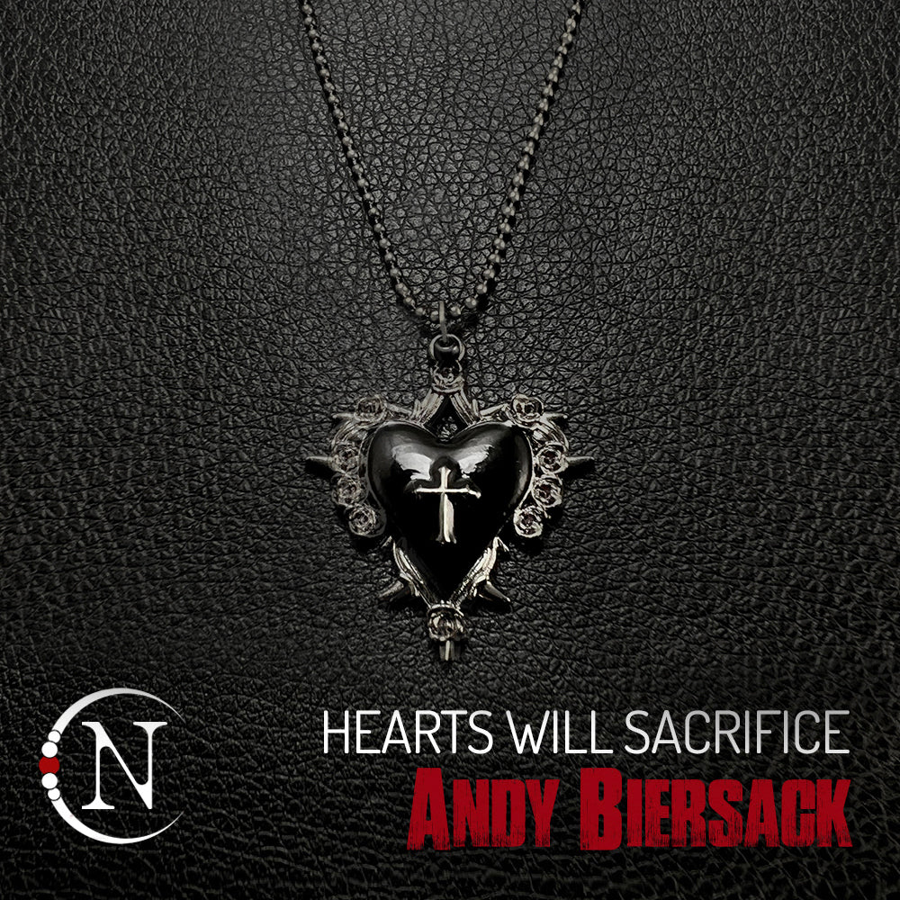 Black ~ Hearts Will Sacrifice Necklace by Andy Biersack