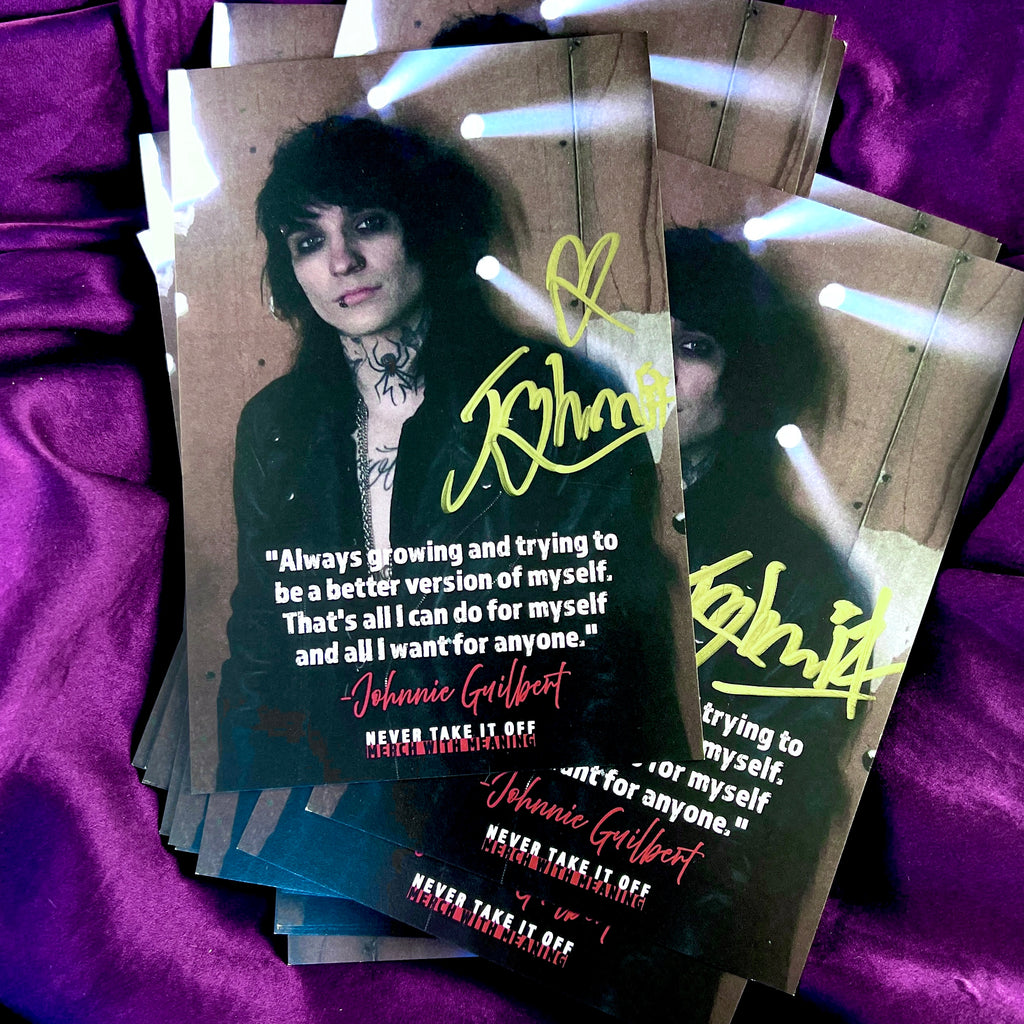 FREE HAND SIGNED JOHNNIE QUOTE CARD with ANY 3 PIECES CODE: JGQUOTE3