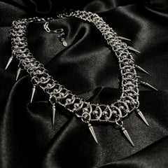 This Weight In My Chest Armor Mesh Necklace by Trevor Moseley