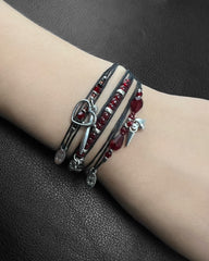 Garnet 3 Piece NTIO Bracelet Bundle by Andy Biersack