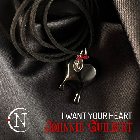 Black Choker/ Bracelet ~ I Want Your Heart Holiday 2025 by Johnnie Guilbert ~ Limited Edition