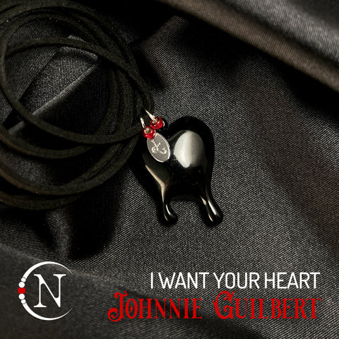 Black Choker/ Bracelet ~ I Want Your Heart Holiday 2025 by Johnnie Guilbert ~ Limited Edition