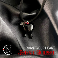 Black Choker/ Bracelet ~ I Want Your Heart Holiday 2025 by Johnnie Guilbert ~ Limited Edition