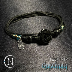 Black I Won't R.I.P NTIO Bracelet by Chris Cerulli ~ Limited Edition