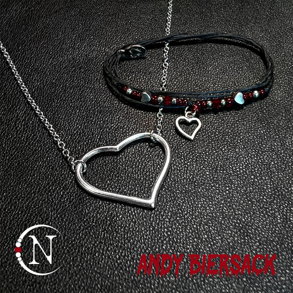 2 Piece Lonely Bleeding Heart Bundle by Andy Biersack ~ LIMITED EDITION 25