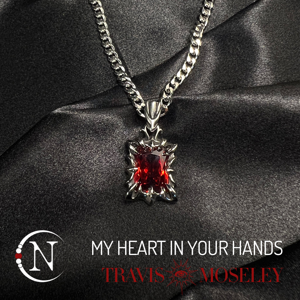 My Heart In Your Hands Necklace by Travis Moseley
