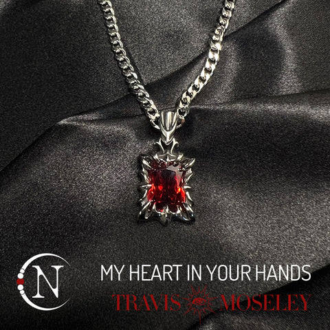 My Heart In Your Hands Necklace by Travis Moseley