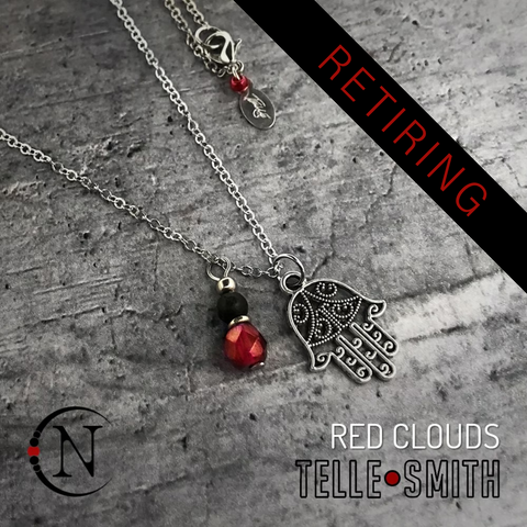 Necklace ~ Red Clouds by Telle Smith