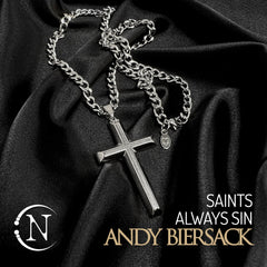 Silver Cross Necklace ~ Saints Always Sin by Andy Biersack ~ Limited Edition 100